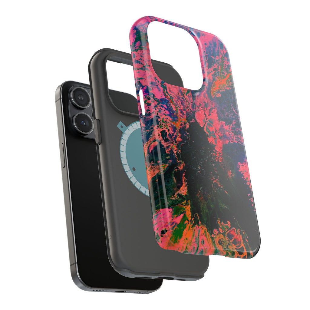 Velvet Explosion MagSafe iPhone Case – Abstract Art Design, Shockproof for iPhone 14–17 Pro & Pro Max