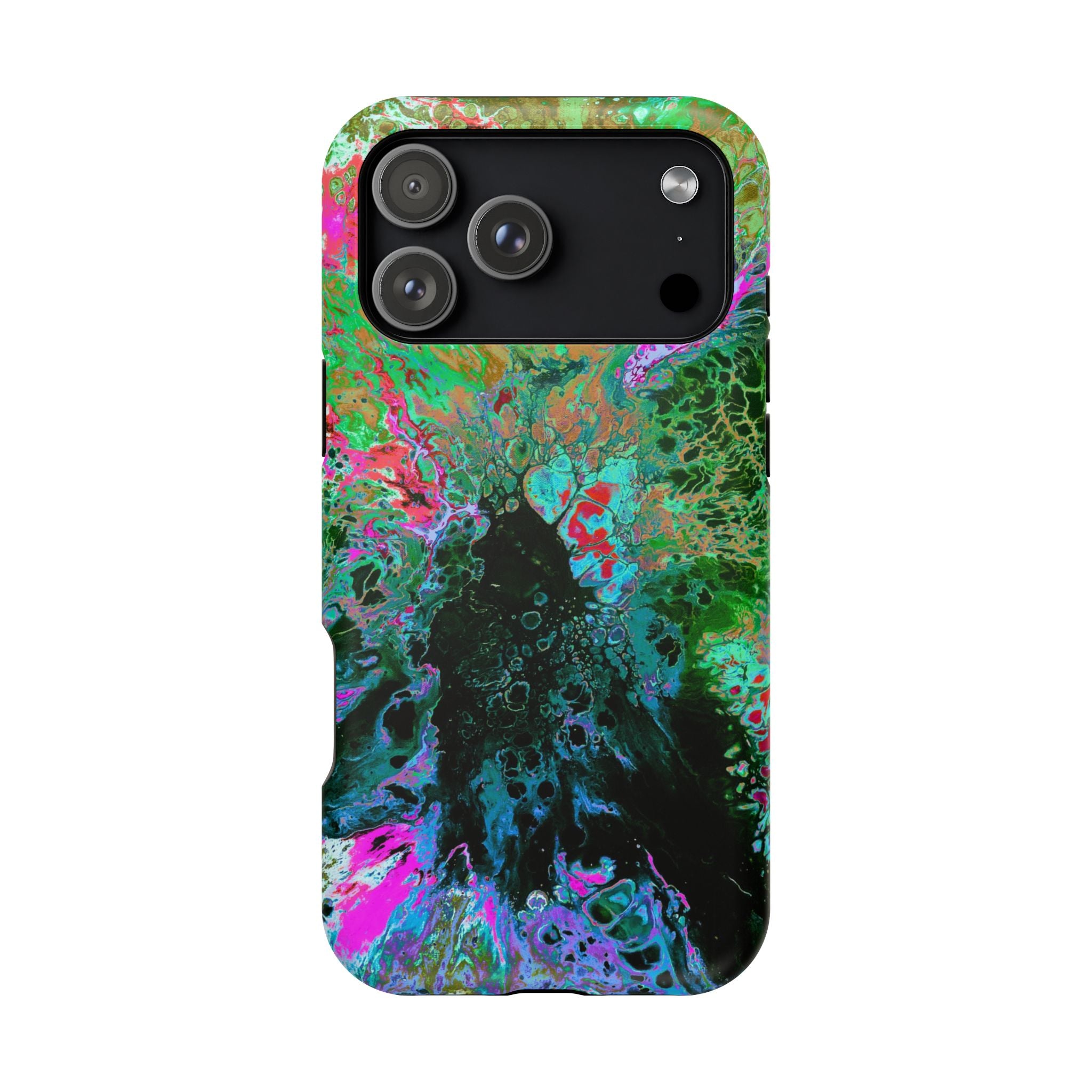 Spectrum MagSafe iPhone Case – Abstract Art Design, Shockproof for iPhone 14–17 Pro & Pro Max