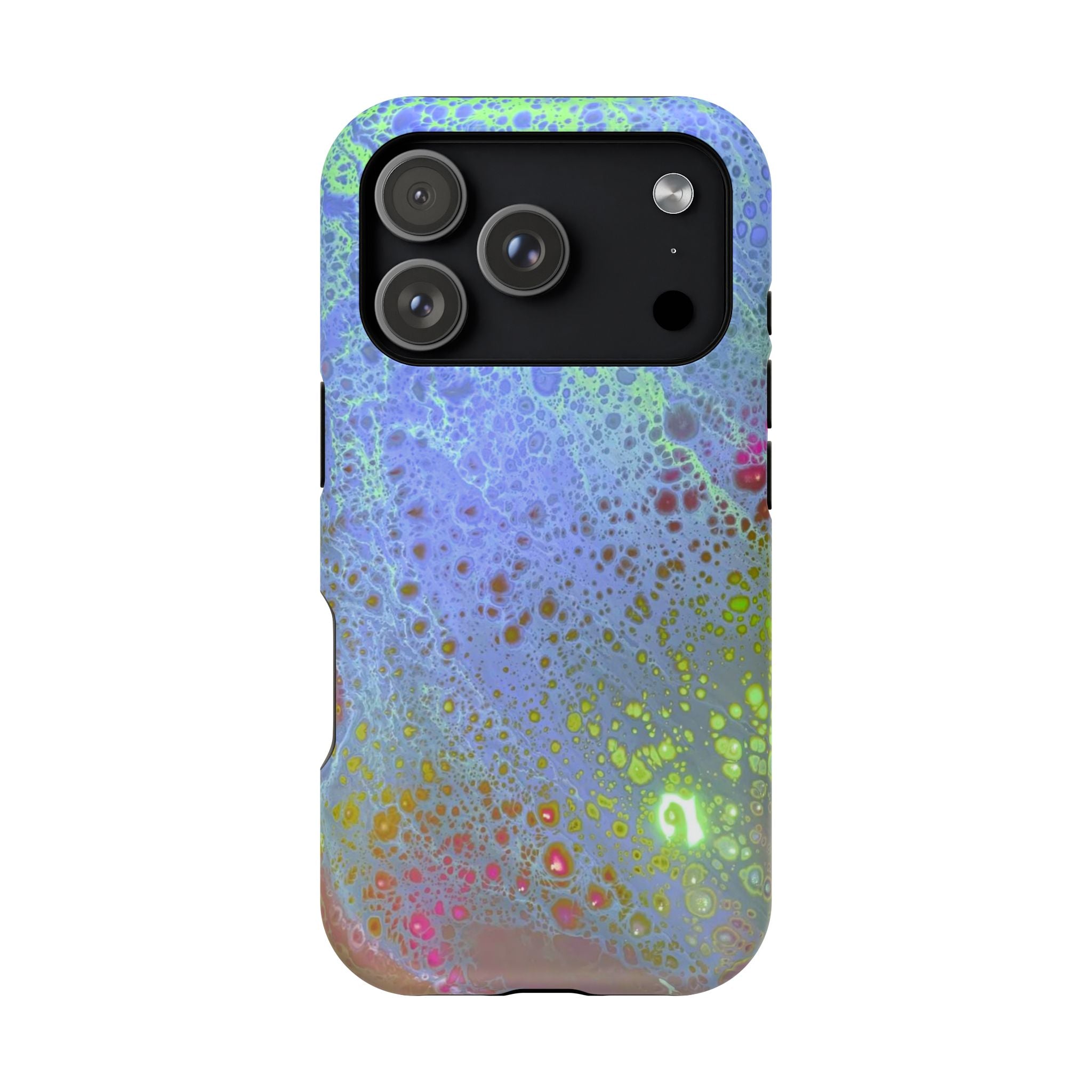 Arctic Pulse MagSafe iPhone Case – Abstract Art Design, Shockproof for iPhone 14–17 Pro & Pro Max