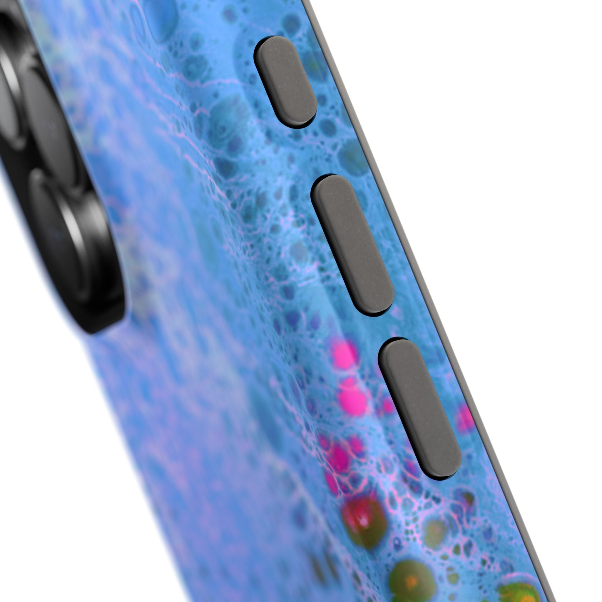 Frost Bloom MagSafe iPhone Case – Abstract Art Design, Shockproof for iPhone 14–17 Pro & Pro Max