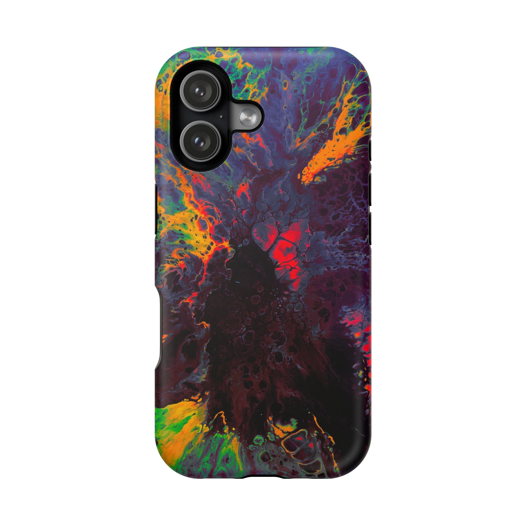 Fusion Collapse MagSafe iPhone Case – Abstract Art Design, Shockproof for iPhone 14–17 Pro & Pro Max