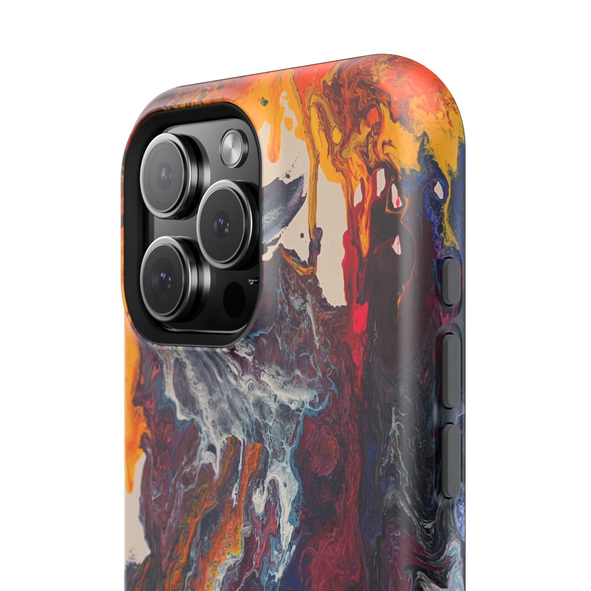 Color Reactor X MagSafe iPhone Case – Abstract Art Design, Shockproof for iPhone 14–17 Pro & Pro Max