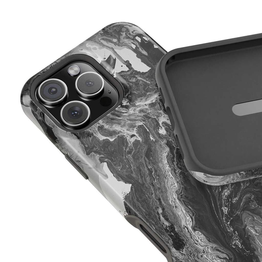 Noir Core X MagSafe iPhone Case – Abstract Art Design, Shockproof for iPhone 14–17 Pro & Pro Max