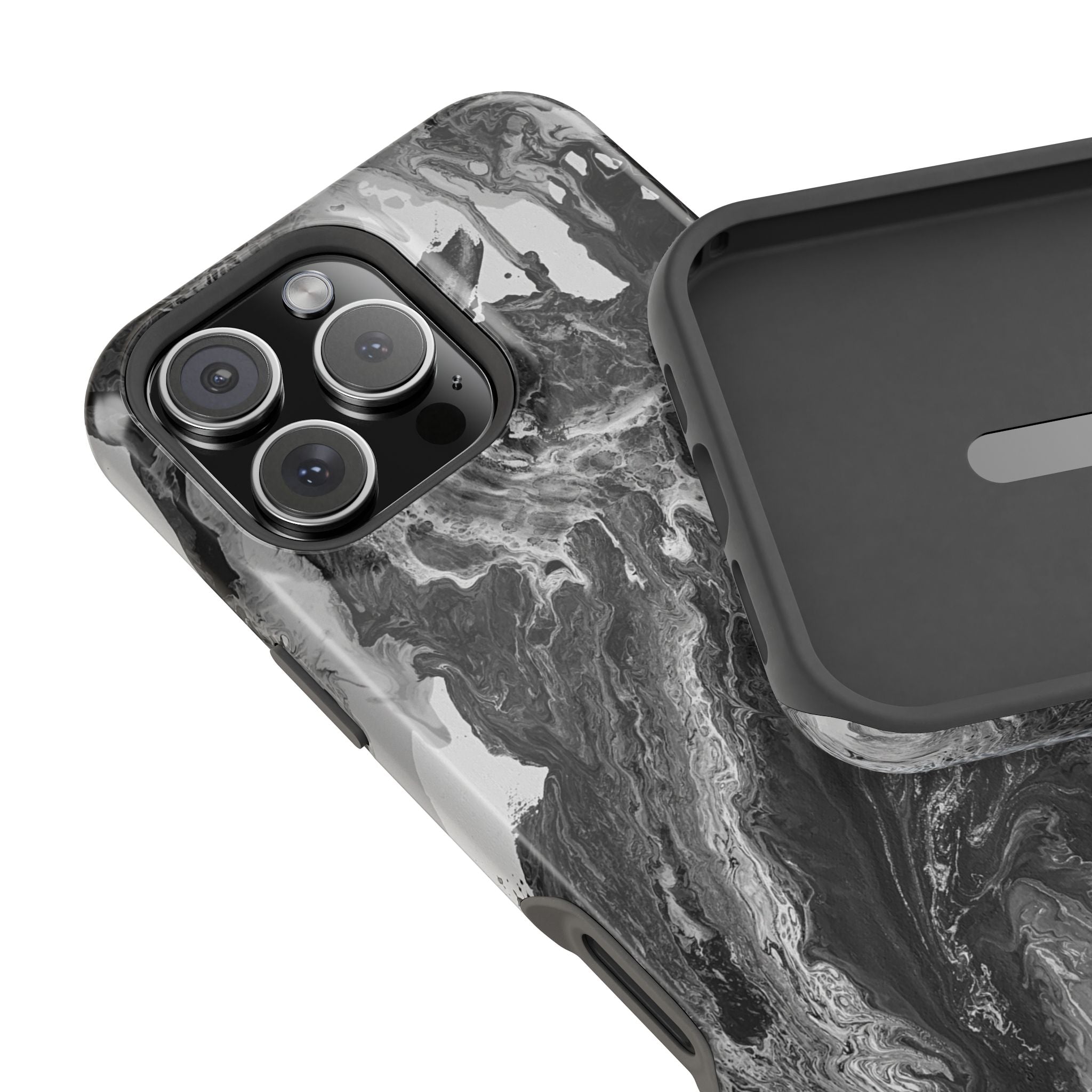 Noir Core X MagSafe iPhone Case – Abstract Art Design, Shockproof for iPhone 14–17 Pro & Pro Max