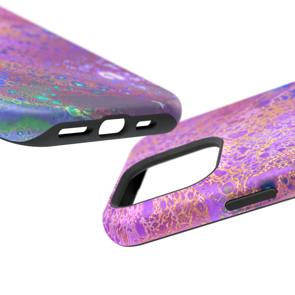Cosmic Pulse MagSafe iPhone Case – Abstract Art Design, Shockproof for iPhone 14–17 Pro & Pro Max