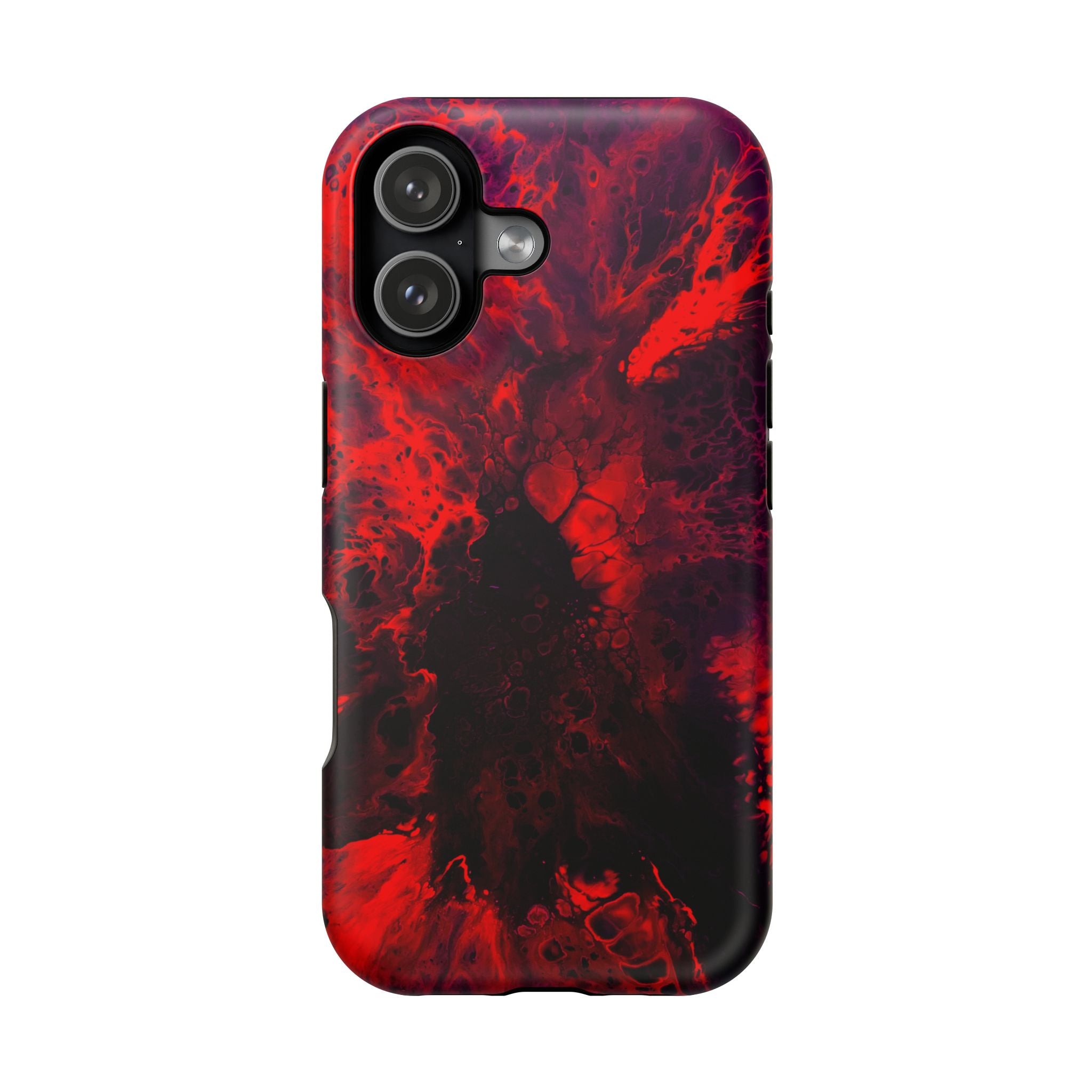 Bloodflare MagSafe iPhone Case – Abstract Art Design, Shockproof for iPhone 14–17 Pro & Pro Max