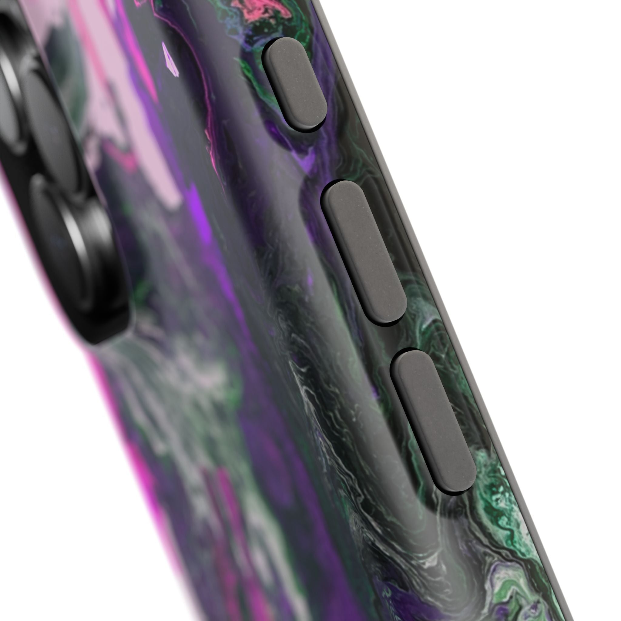 Fuchsia Coreline X MagSafe iPhone Case – Abstract Art Design, Shockproof for iPhone 14–17 Pro & Pro Max