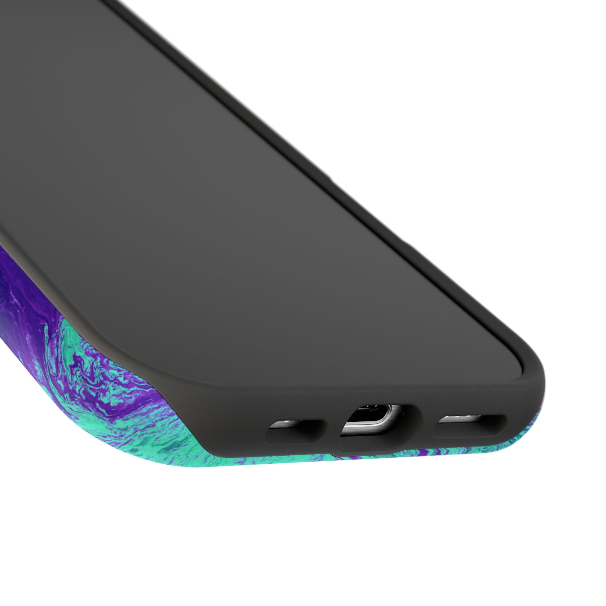 Polar Collapse X MagSafe iPhone Case – Abstract Art Design, Shockproof for iPhone 14–17 Pro & Pro Max