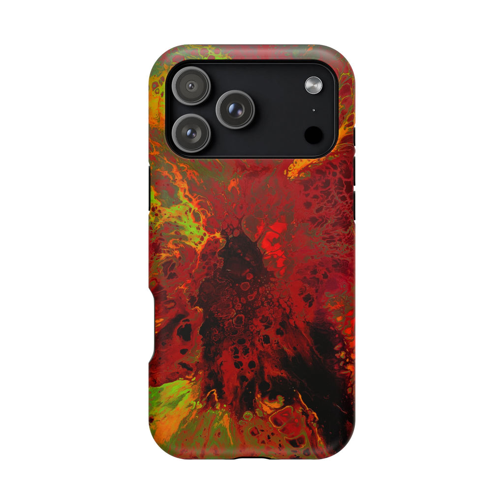 Photon Bloom MagSafe iPhone Case – Abstract Art Design, Shockproof for iPhone 14–17 Pro & Pro Max