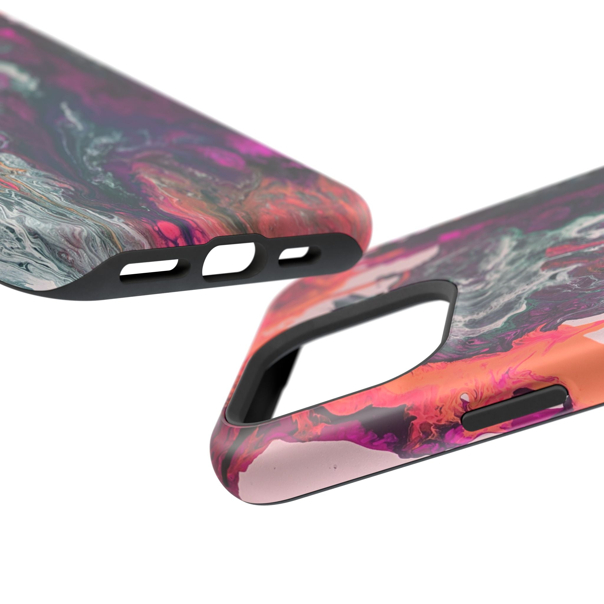 Colorwave Distortion X MagSafe iPhone Case – Abstract Art Design, Shockproof for iPhone 14–17 Pro & Pro Max