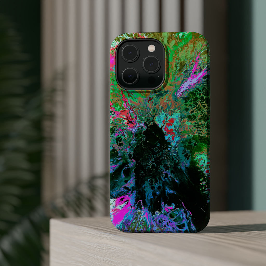Spectrum MagSafe iPhone Case – Abstract Art Design, Shockproof for iPhone 14–17 Pro & Pro Max