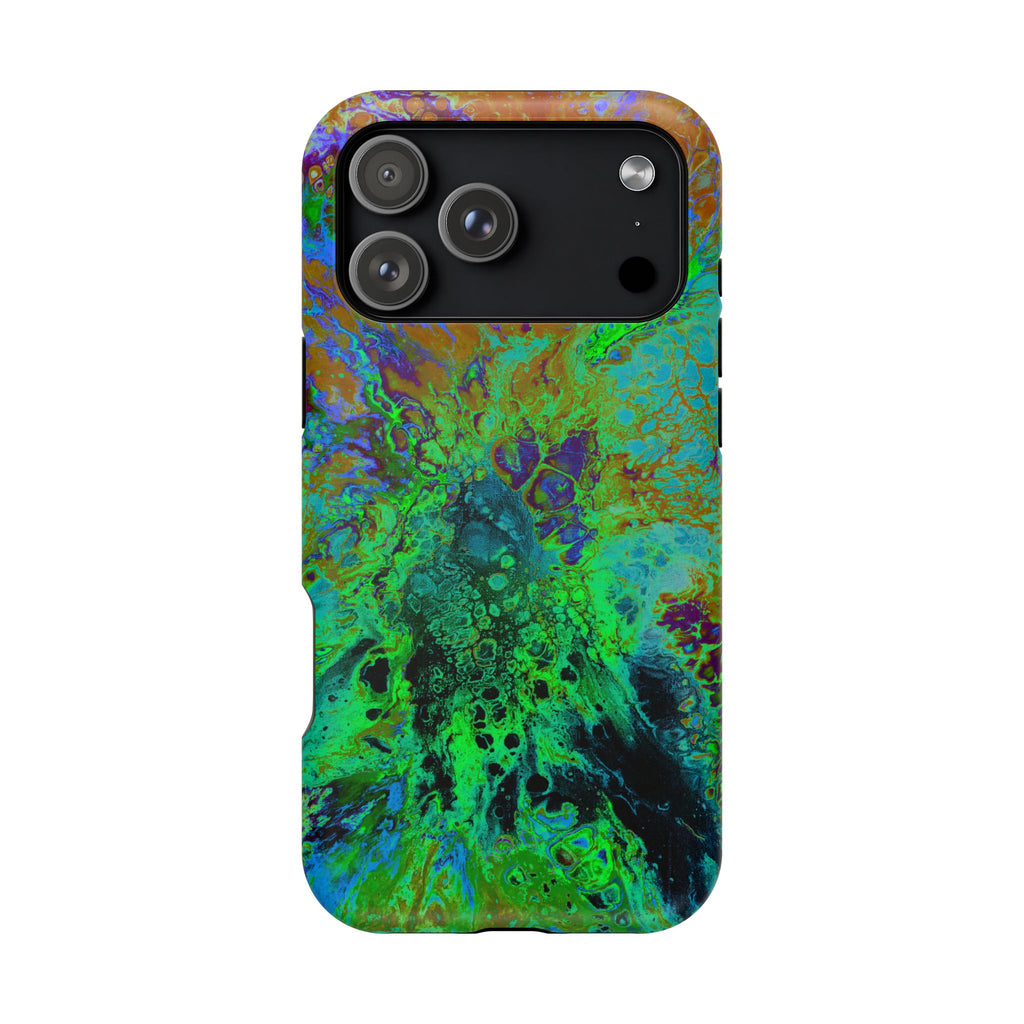 Nova Collapse MagSafe iPhone Case – Abstract Art Design, Shockproof for iPhone 14–17 Pro & Pro Max
