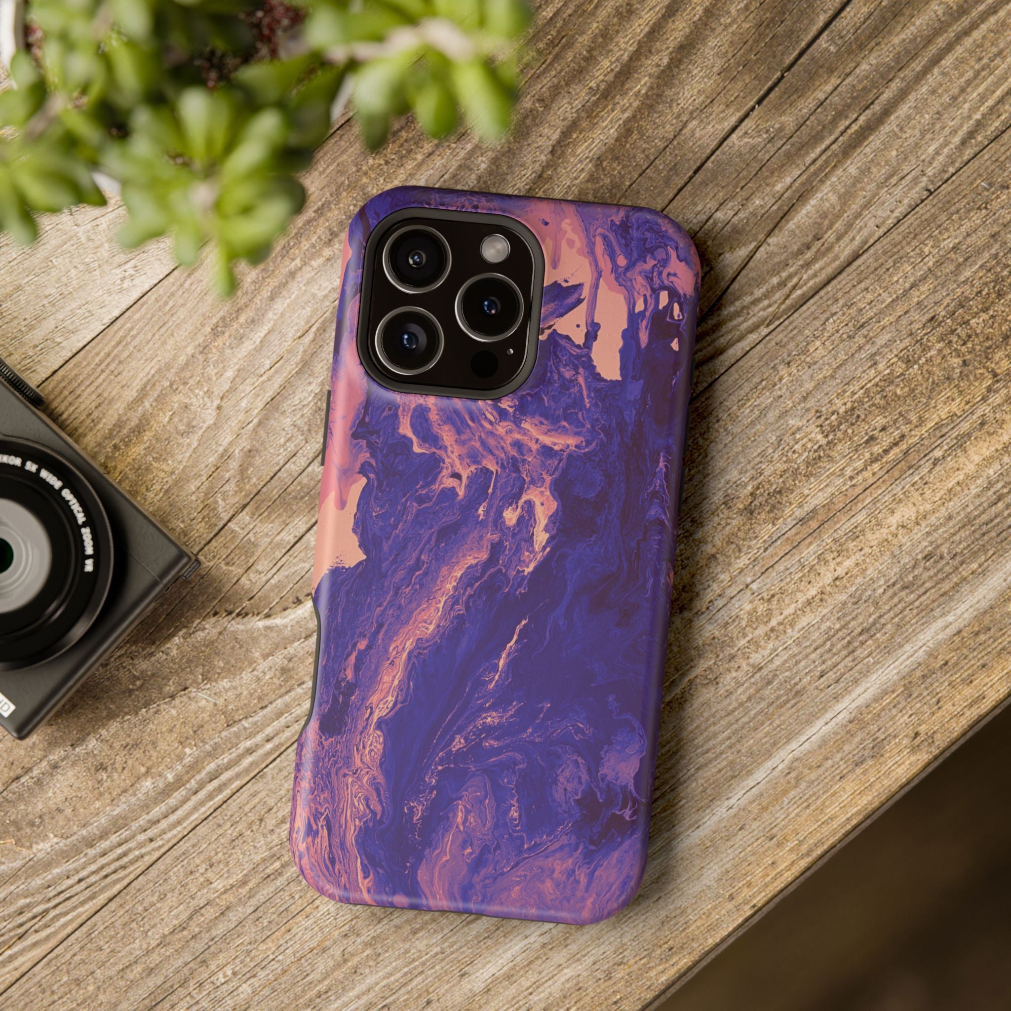 Void Nebula Collapse X MagSafe iPhone Case – Abstract Art Design, Shockproof for iPhone 14–17 Pro & Pro Max