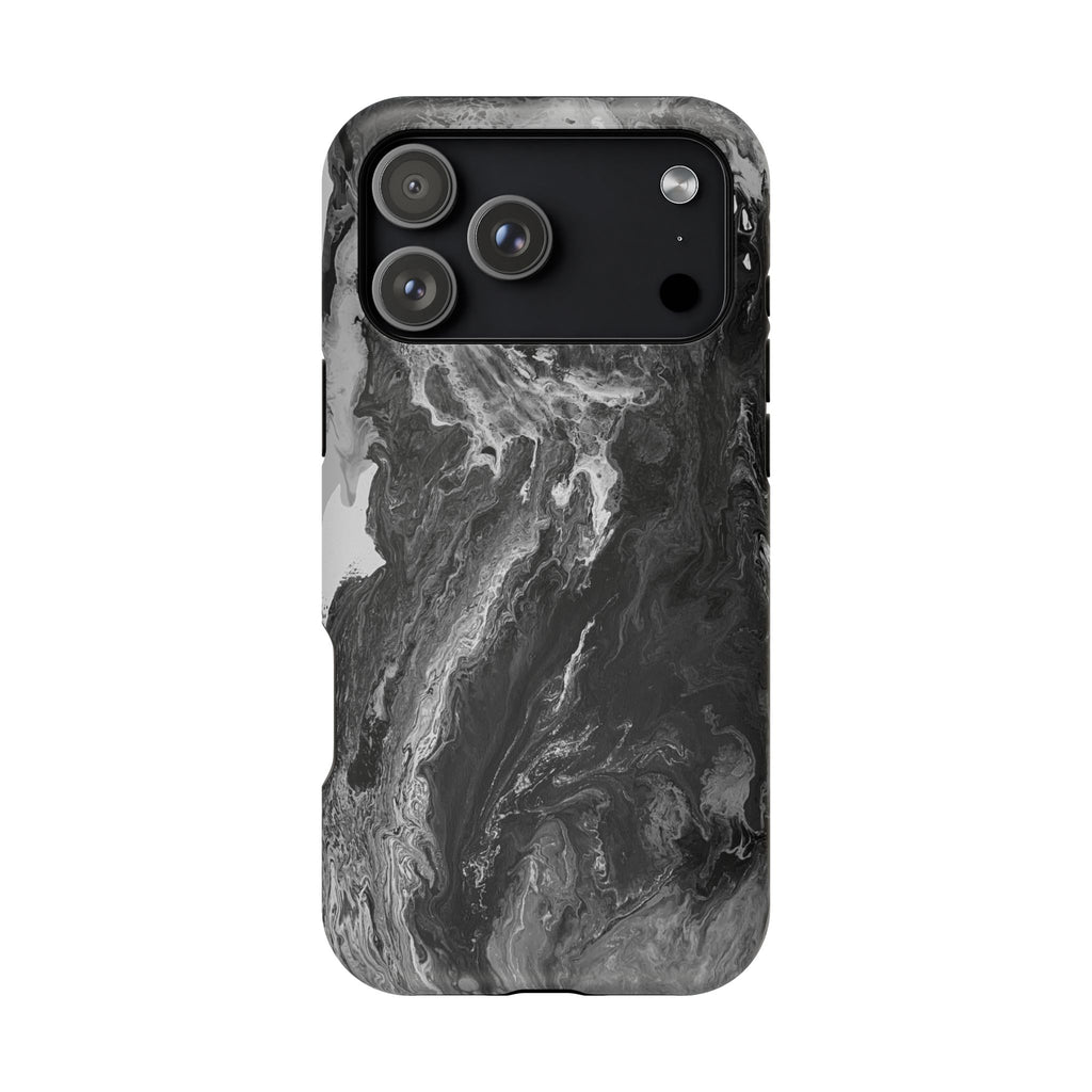 Noir Core X MagSafe iPhone Case – Abstract Art Design, Shockproof for iPhone 14–17 Pro & Pro Max