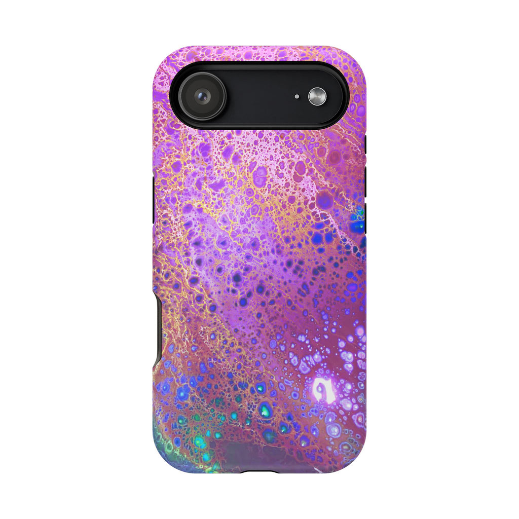 Cosmic Pulse MagSafe iPhone Case – Abstract Art Design, Shockproof for iPhone 14–17 Pro & Pro Max