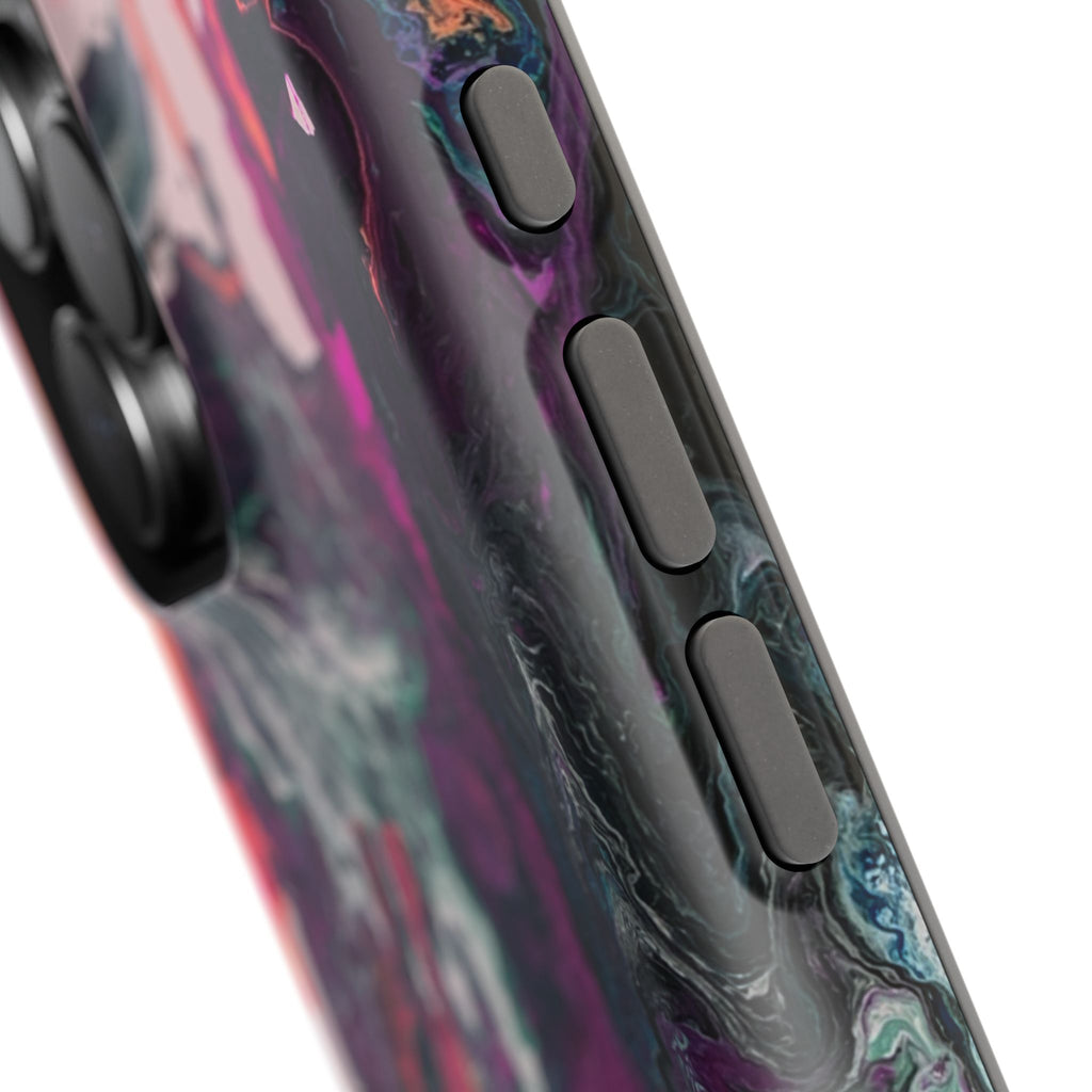 Colorwave Distortion X MagSafe iPhone Case – Abstract Art Design, Shockproof for iPhone 14–17 Pro & Pro Max