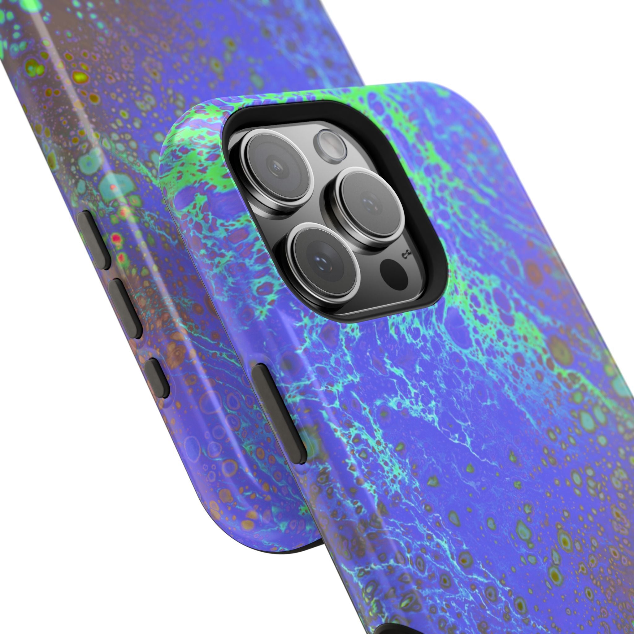 Phantom Core MagSafe iPhone Case – Abstract Art Design, Shockproof for iPhone 14–17 Pro & Pro Max