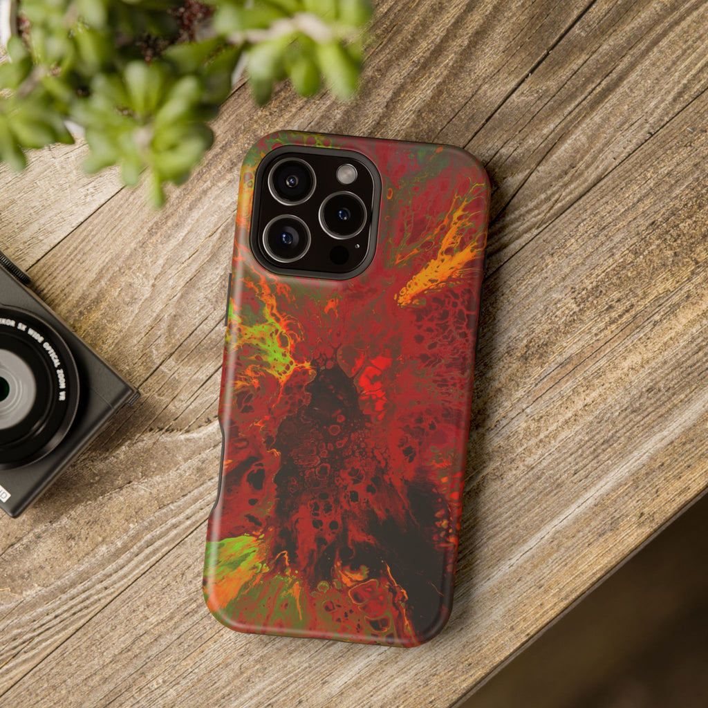 Photon Bloom MagSafe iPhone Case – Abstract Art Design, Shockproof for iPhone 14–17 Pro & Pro Max