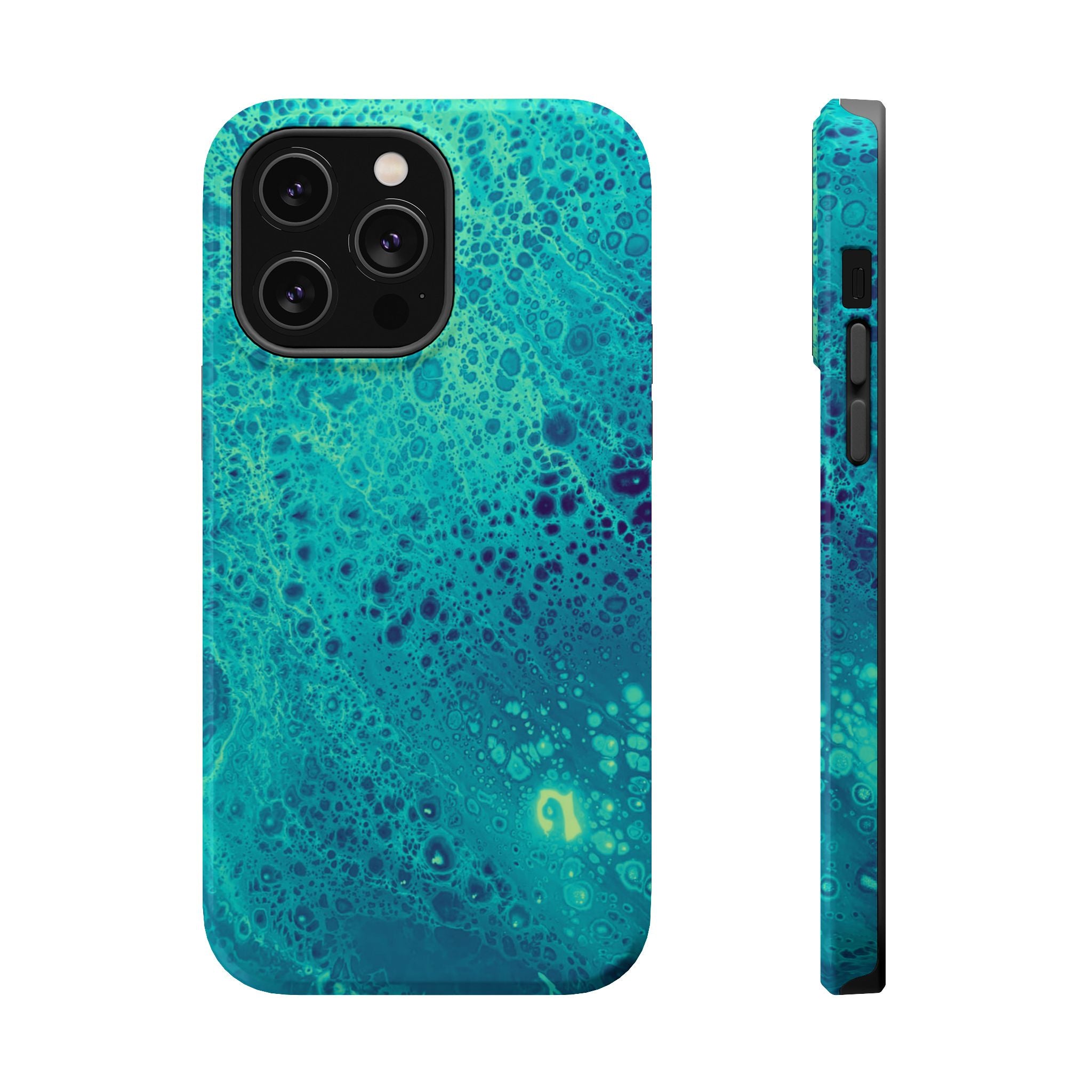 Deepwave Collapse MagSafe iPhone Case – Abstract Art Design, Shockproof for iPhone 14–17 Pro & Pro Max