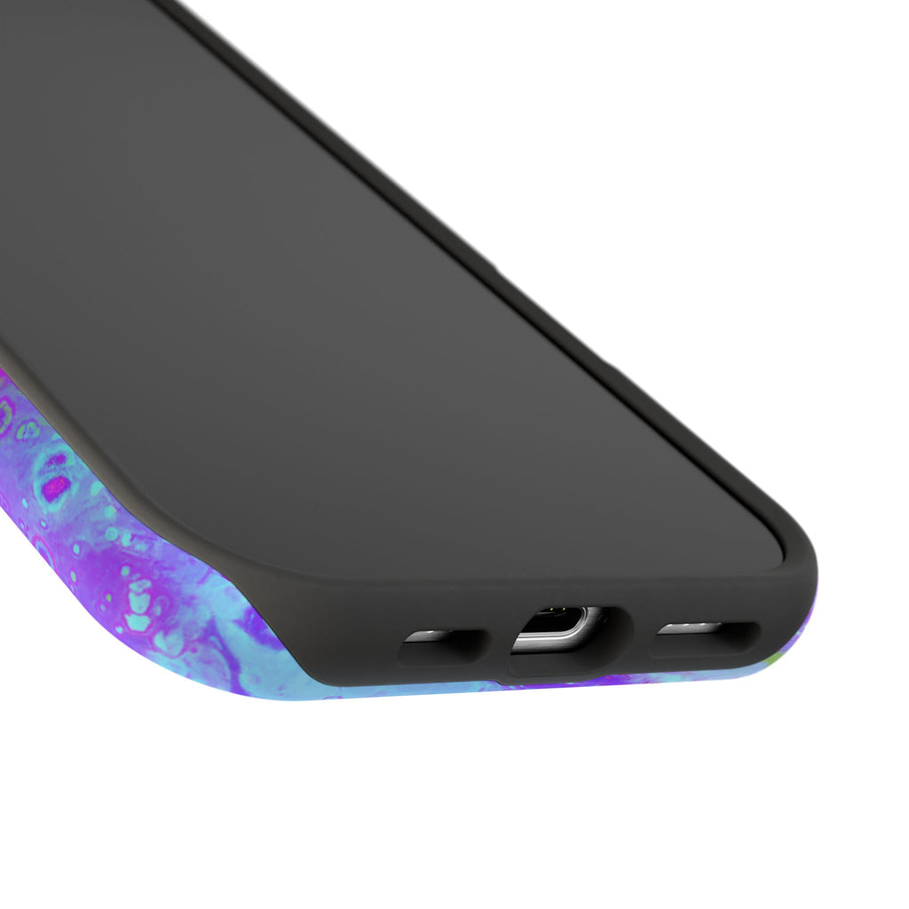 Electric Current MagSafe iPhone Case – Abstract Art Design, Shockproof for iPhone 14–17 Pro & Pro Max