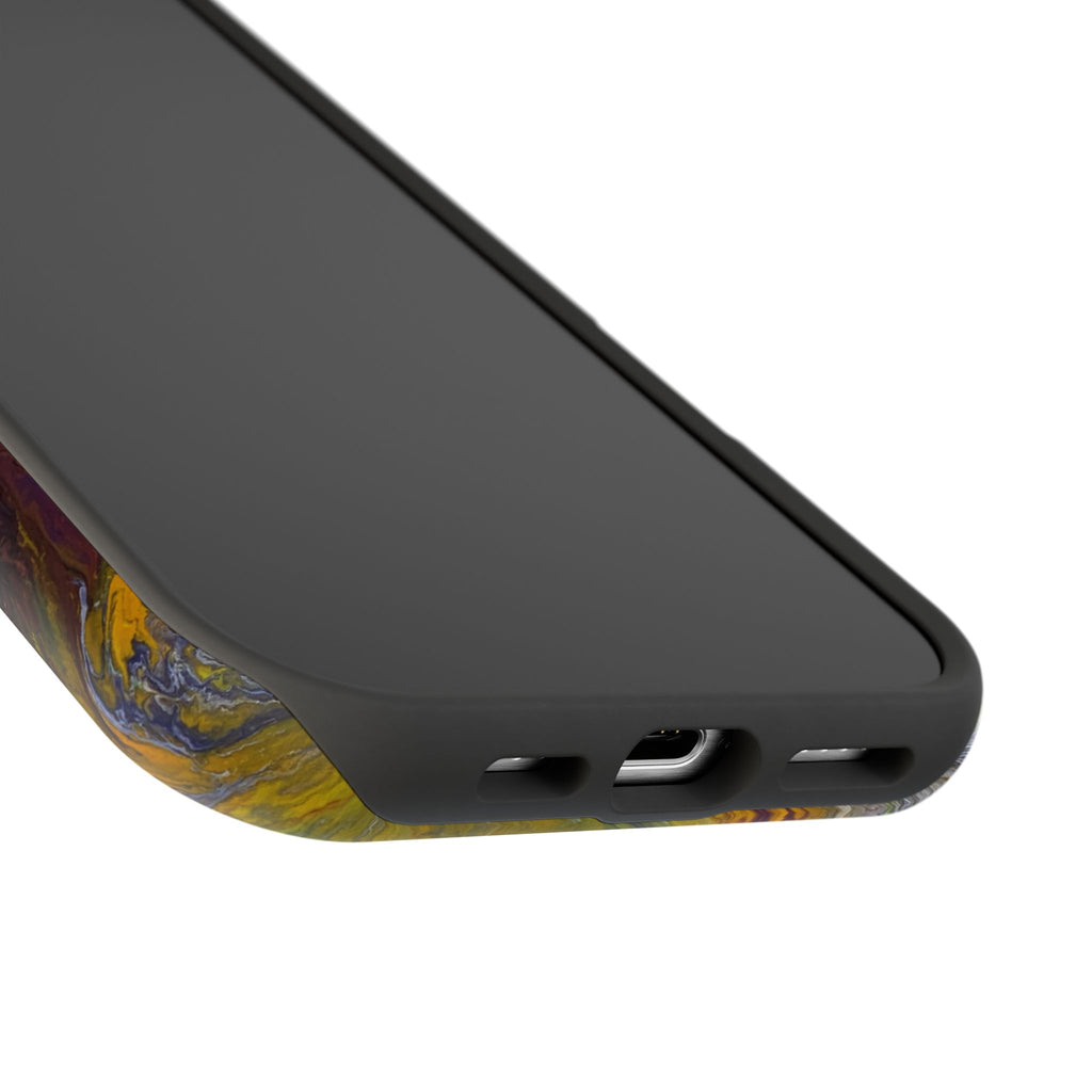 Lightwave Distortion X MagSafe iPhone Case – Abstract Art Design, Shockproof for iPhone 14–17 Pro & Pro Max