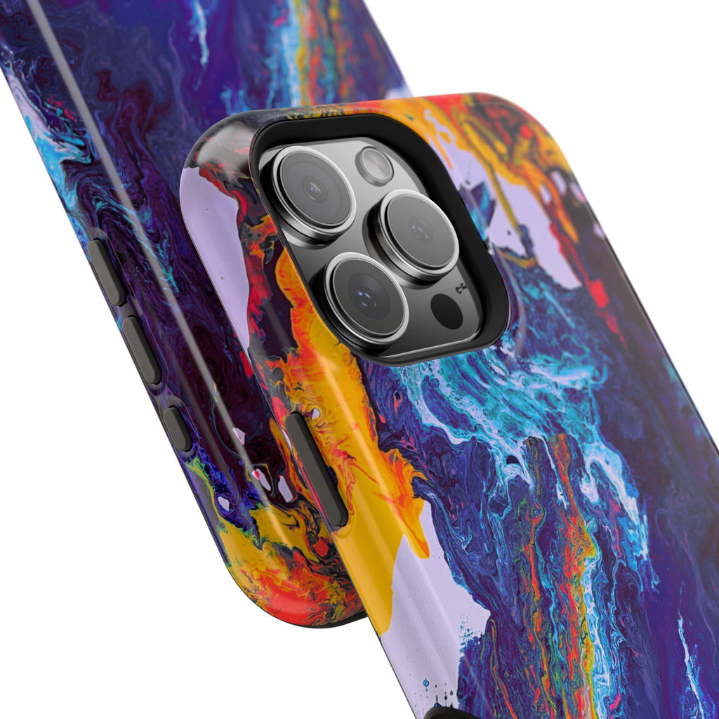 Wave Distortion X MagSafe iPhone Case – Abstract Art Design, Shockproof for iPhone 14–17 Pro & Pro Max