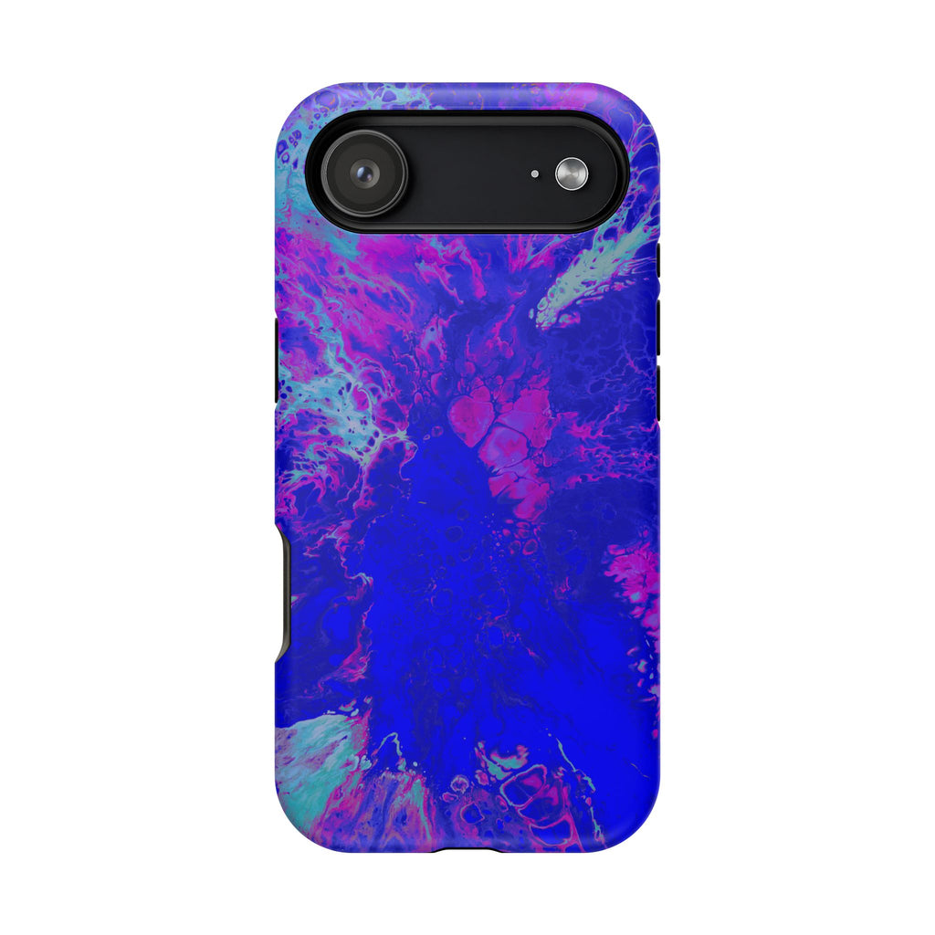 Electric Current MagSafe iPhone Case – Abstract Art Design, Shockproof for iPhone 14–17 Pro & Pro Max