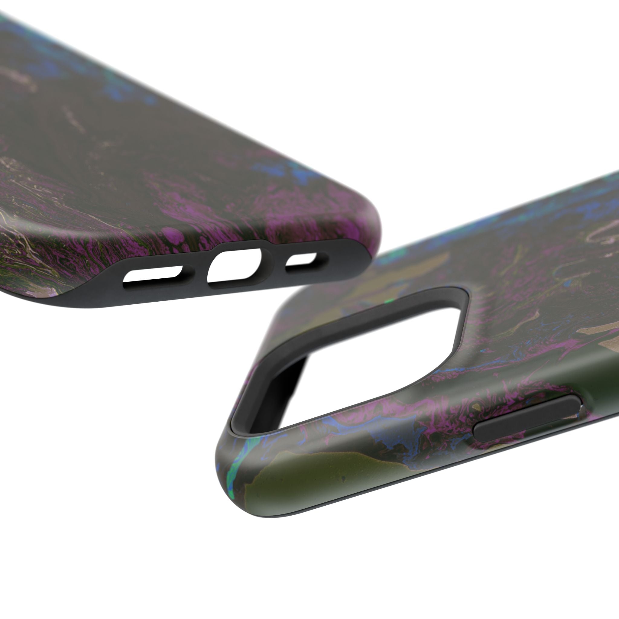 Shadow Collapse X MagSafe iPhone Case – Abstract Art Design, Shockproof for iPhone 14–17 Pro & Pro Max