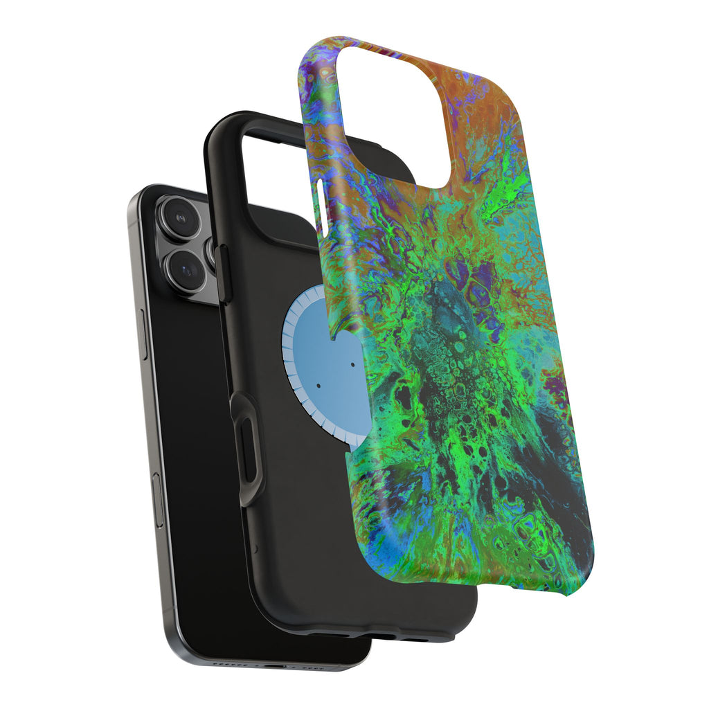 Nova Collapse MagSafe iPhone Case – Abstract Art Design, Shockproof for iPhone 14–17 Pro & Pro Max