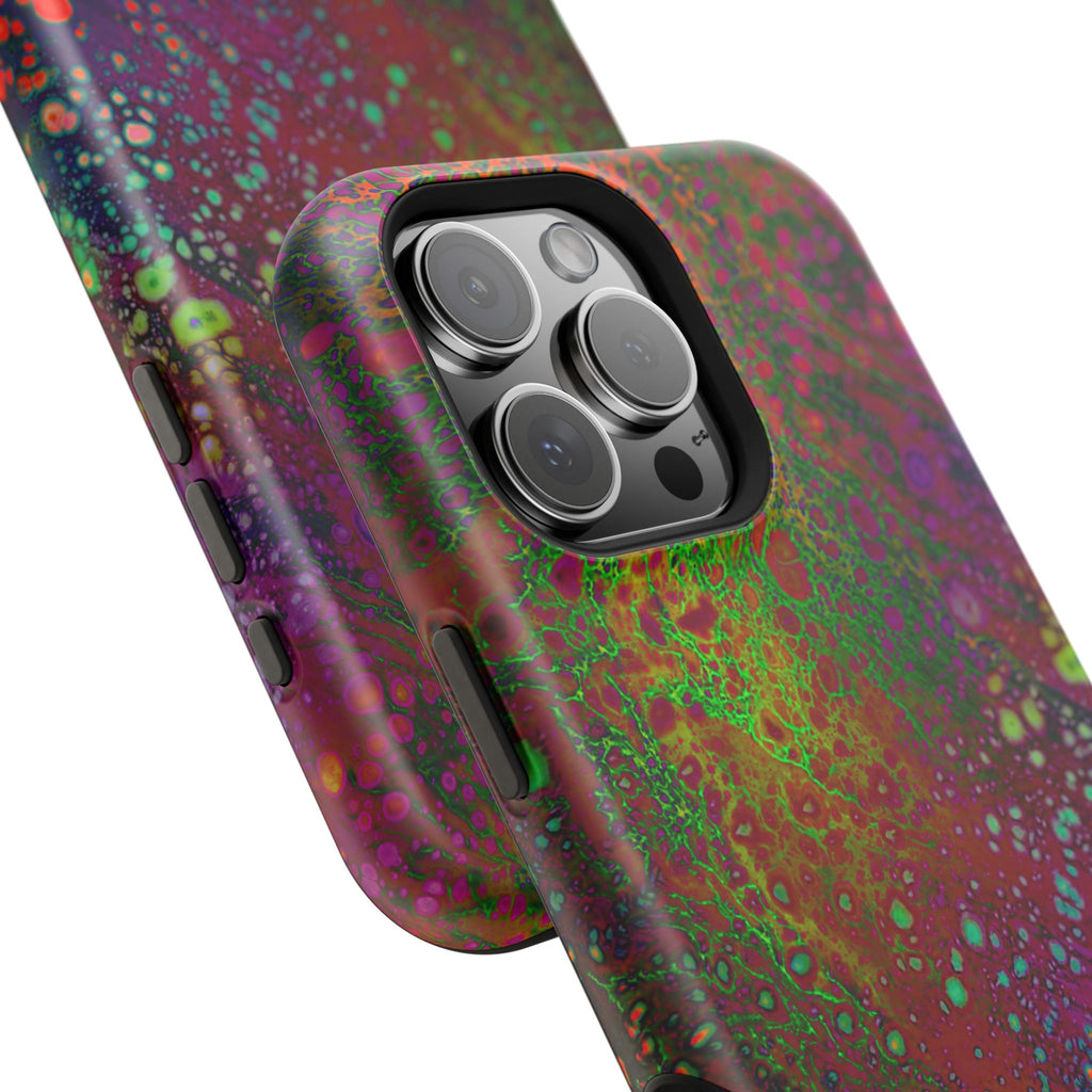 Dark Biolume MagSafe iPhone Case – Abstract Art Design, Shockproof for iPhone 14–17 Pro & Pro Max
