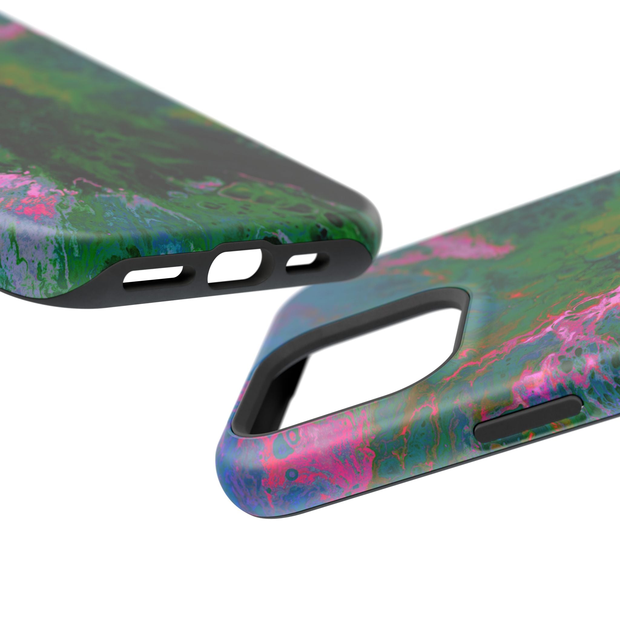Galactic Core MagSafe iPhone Case – Abstract Art Design, Shockproof for iPhone 14–17 Pro & Pro Max