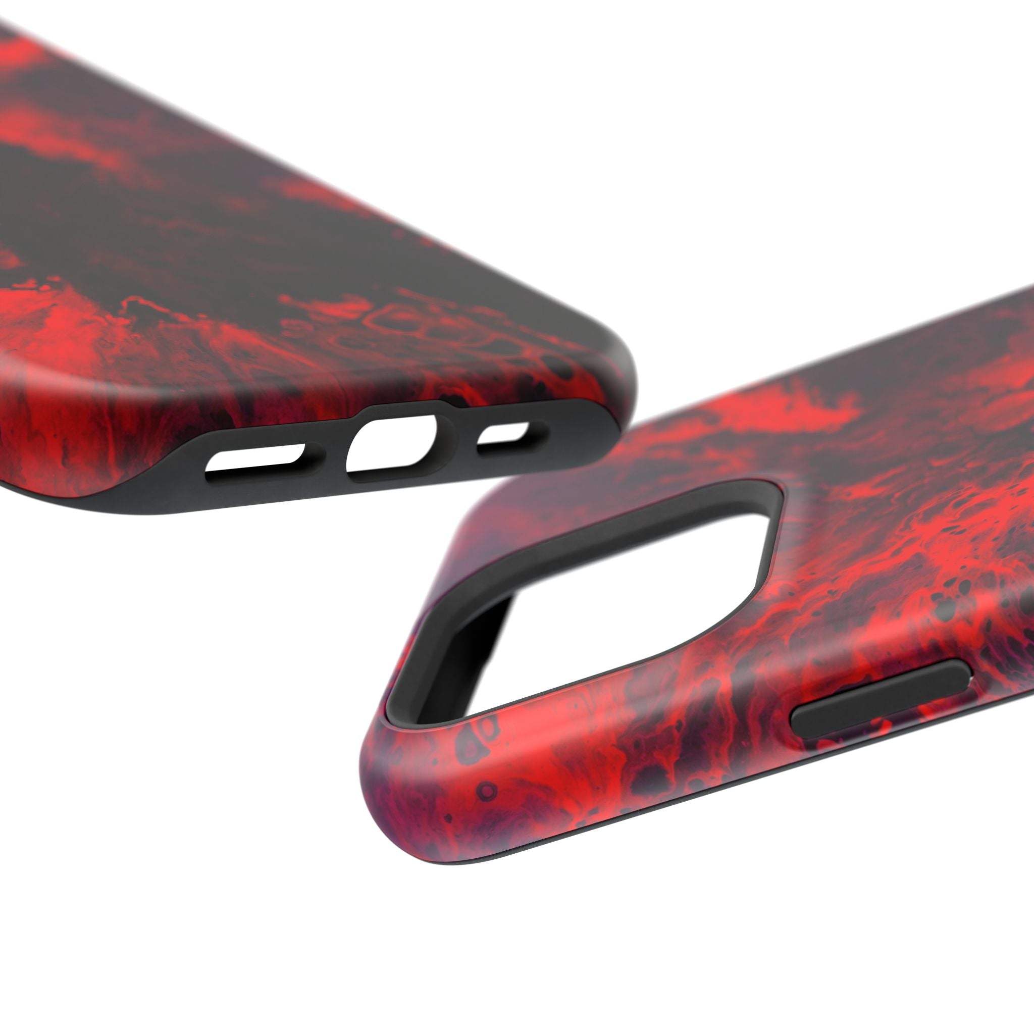 Bloodflare MagSafe iPhone Case – Abstract Art Design, Shockproof for iPhone 14–17 Pro & Pro Max