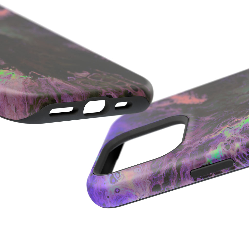 Bloom Reactor MagSafe iPhone Case – Abstract Art Design, Shockproof for iPhone 14–17 Pro & Pro Max