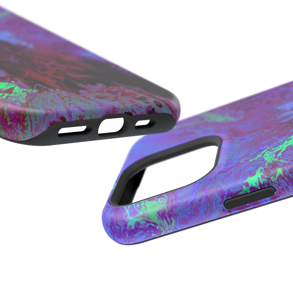 Mystic Reactor MagSafe iPhone Case – Abstract Art Design, Shockproof for iPhone 14–17 Pro & Pro Max
