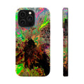 Toxic Bloom MagSafe iPhone Case – Abstract Art Design, Shockproof for iPhone 14–17 Pro & Pro Max