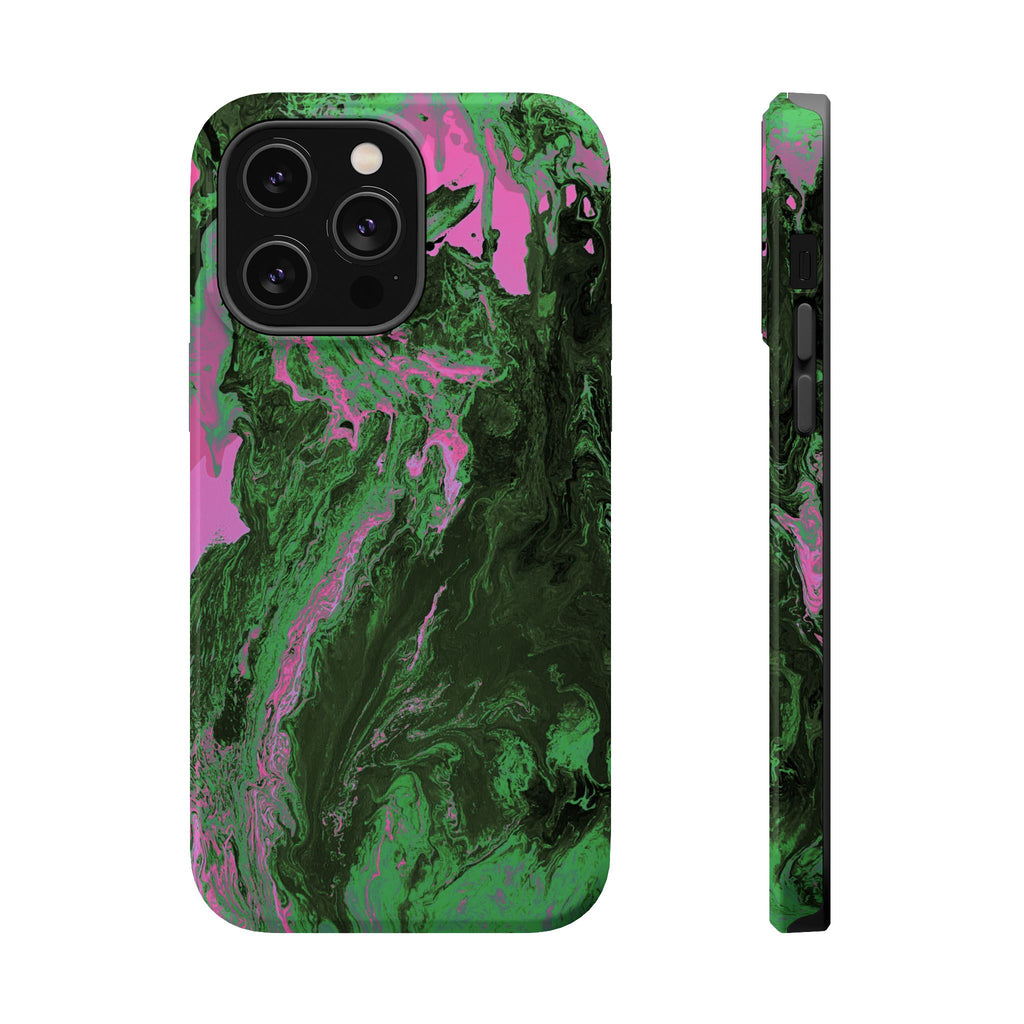 Oblivion Flow X MagSafe iPhone Case – Abstract Art Design, Shockproof for iPhone 14–17 Pro & Pro Max