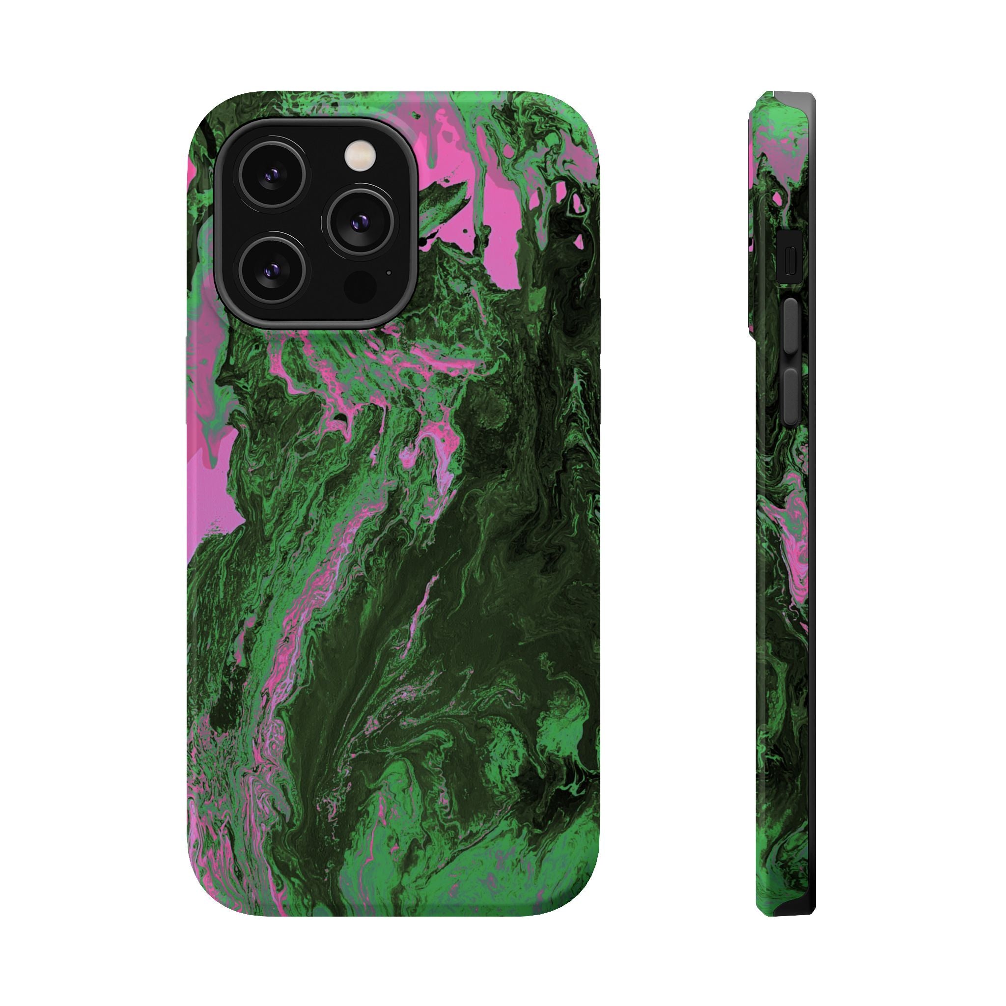 Oblivion Flow X MagSafe iPhone Case – Abstract Art Design, Shockproof for iPhone 14–17 Pro & Pro Max