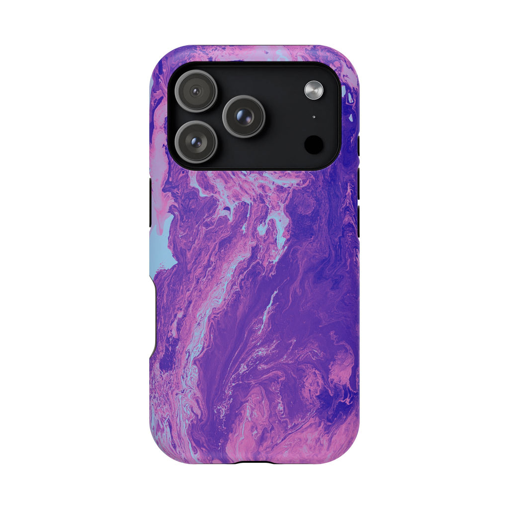 Bloom Fracture X MagSafe iPhone Case – Abstract Art Design, Shockproof for iPhone 14–17 Pro & Pro Max