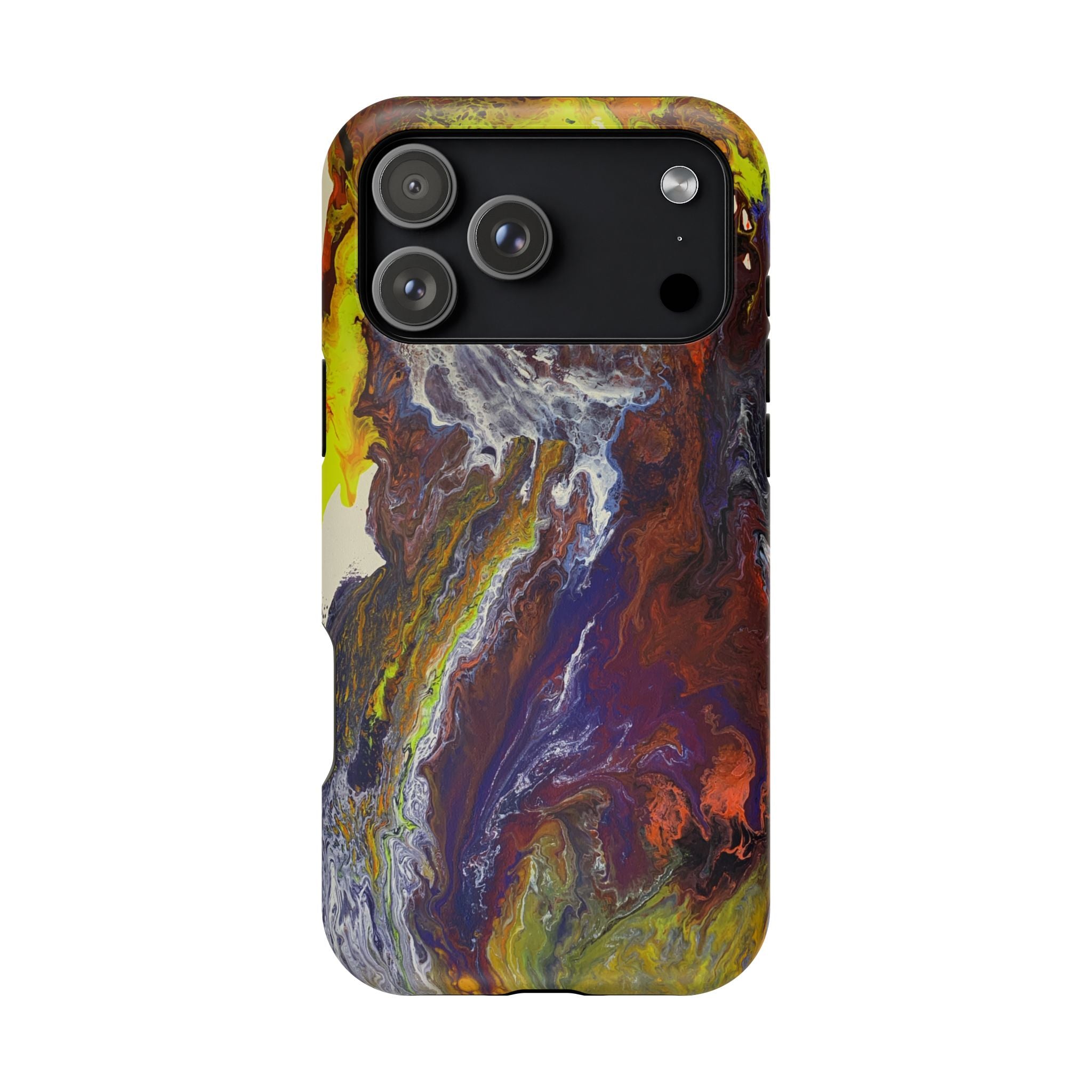 Lightwave Distortion X MagSafe iPhone Case – Abstract Art Design, Shockproof for iPhone 14–17 Pro & Pro Max