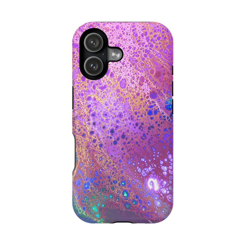 Cosmic Pulse MagSafe iPhone Case – Abstract Art Design, Shockproof for iPhone 14–17 Pro & Pro Max