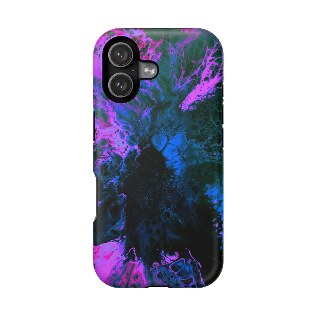 Ultraviolet Shock MagSafe iPhone Case – Abstract Art Design, Shockproof for iPhone 14–17 Pro & Pro Max