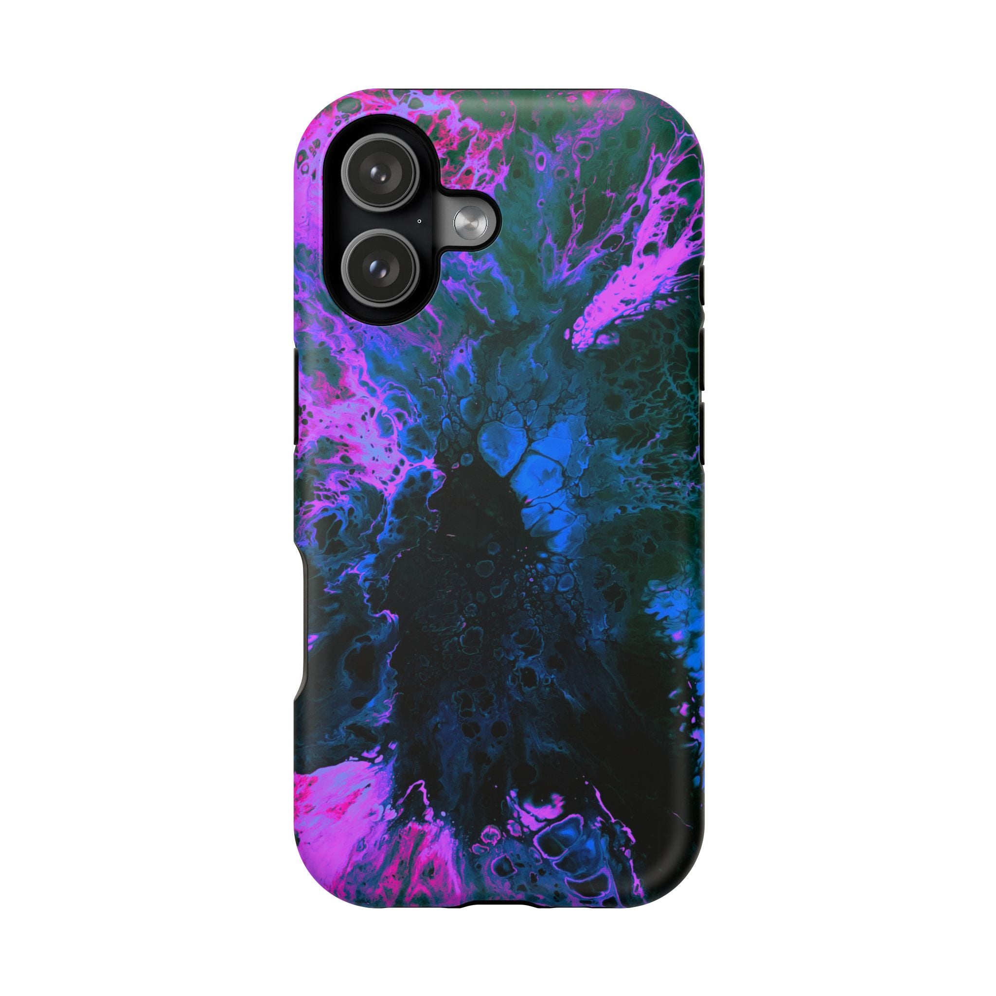 Ultraviolet Shock MagSafe iPhone Case – Abstract Art Design, Shockproof for iPhone 14–17 Pro & Pro Max