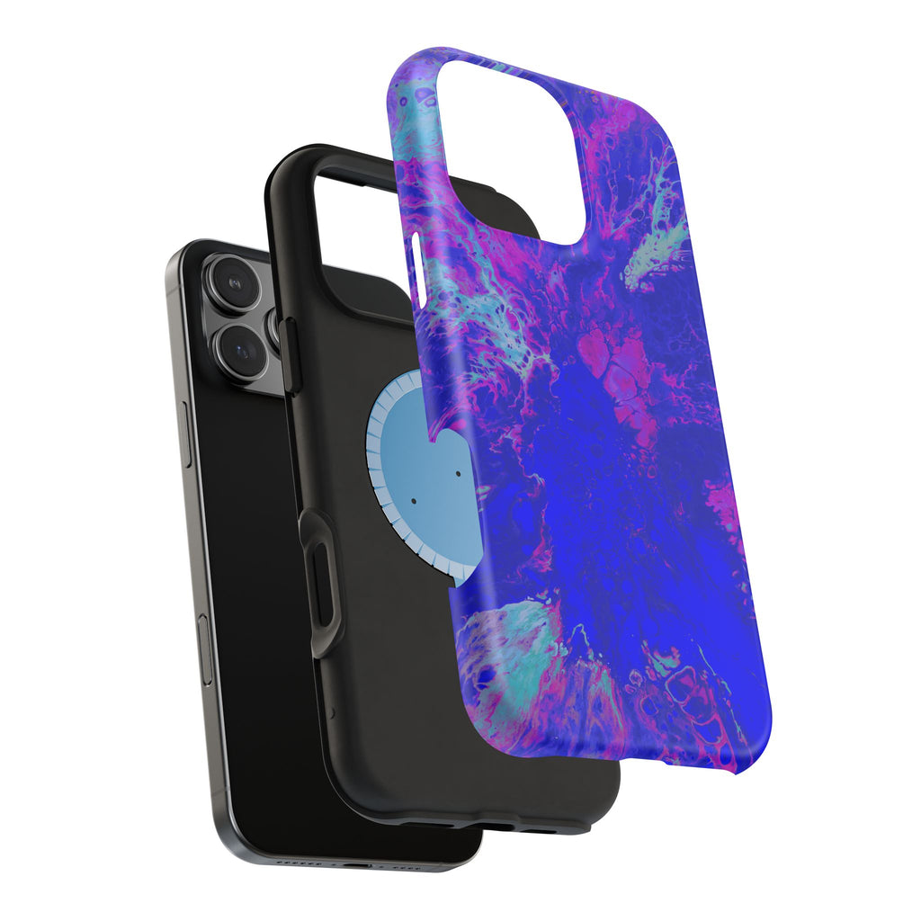 Electric Current MagSafe iPhone Case – Abstract Art Design, Shockproof for iPhone 14–17 Pro & Pro Max
