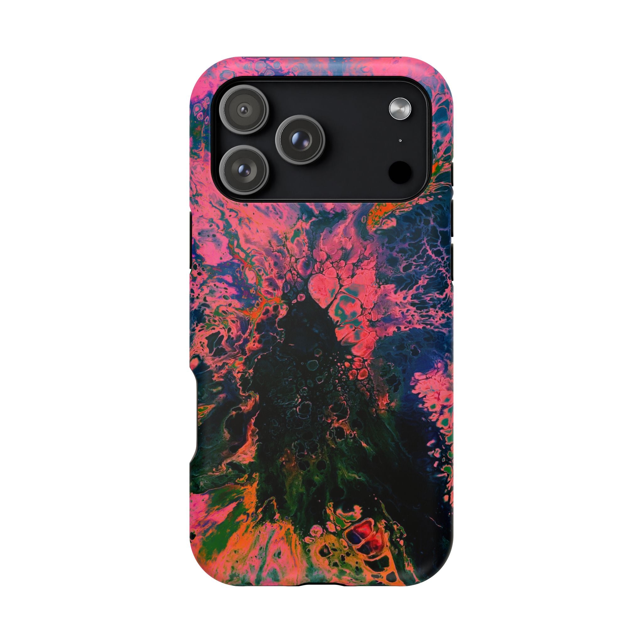 Velvet Explosion MagSafe iPhone Case – Abstract Art Design, Shockproof for iPhone 14–17 Pro & Pro Max