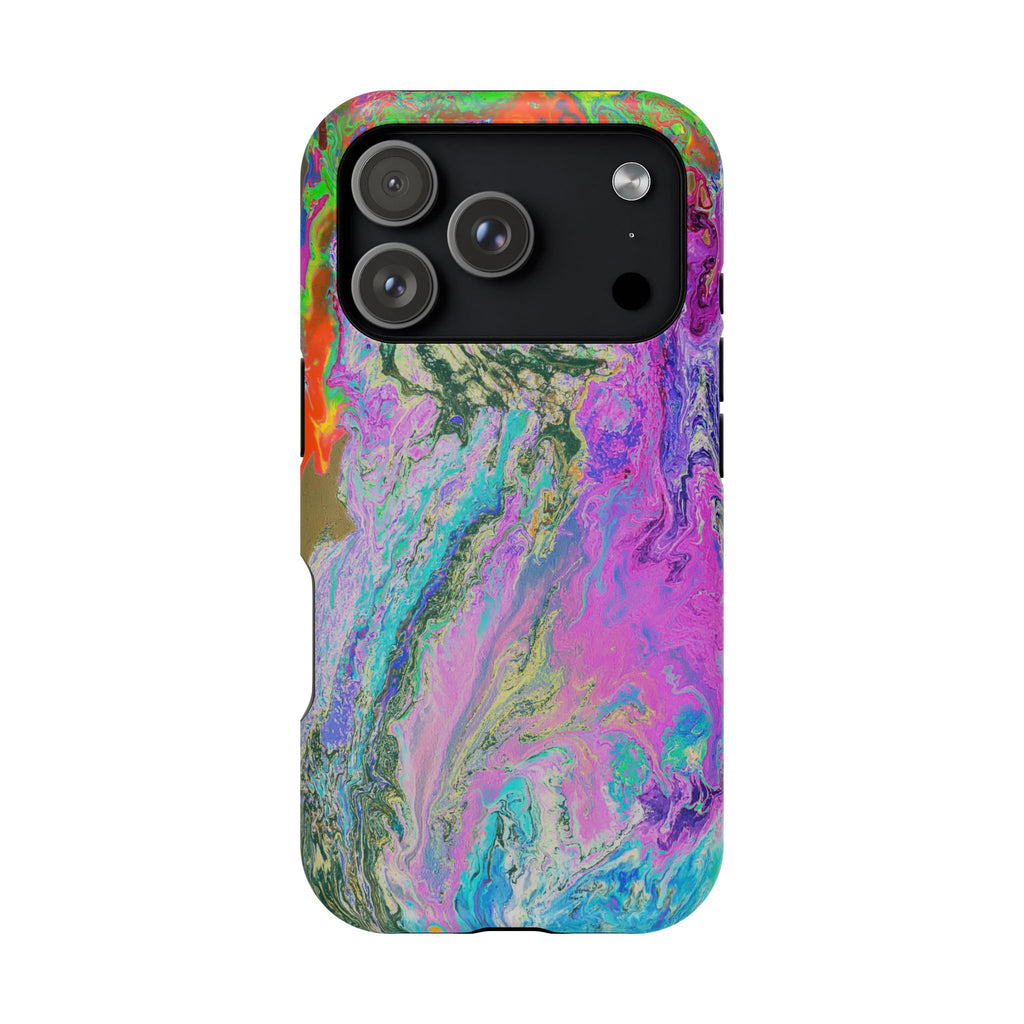 Spectrum Surge X MagSafe iPhone Case – Abstract Art Design, Shockproof for iPhone 14–17 Pro & Pro Max