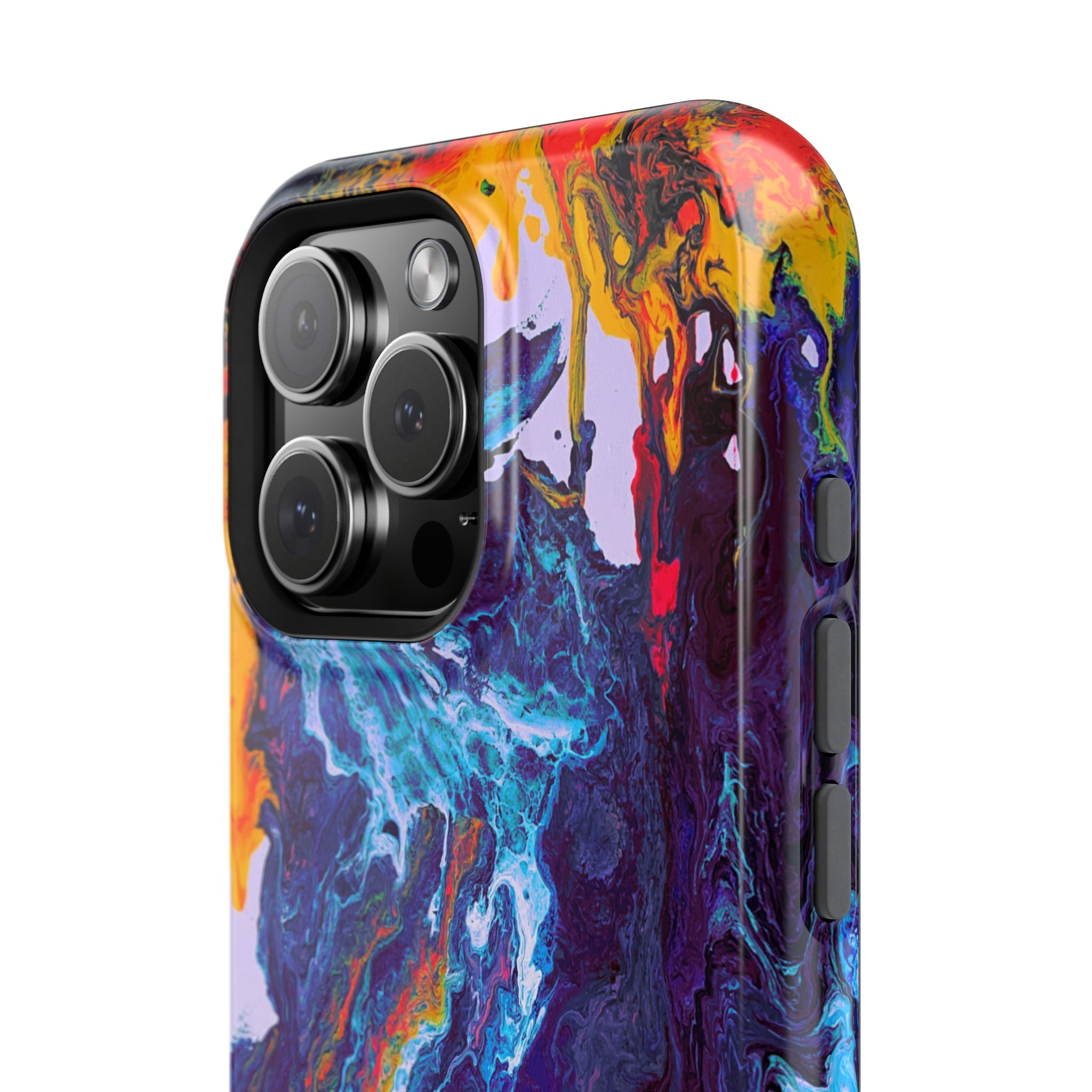 Wave Distortion X MagSafe iPhone Case – Abstract Art Design, Shockproof for iPhone 14–17 Pro & Pro Max
