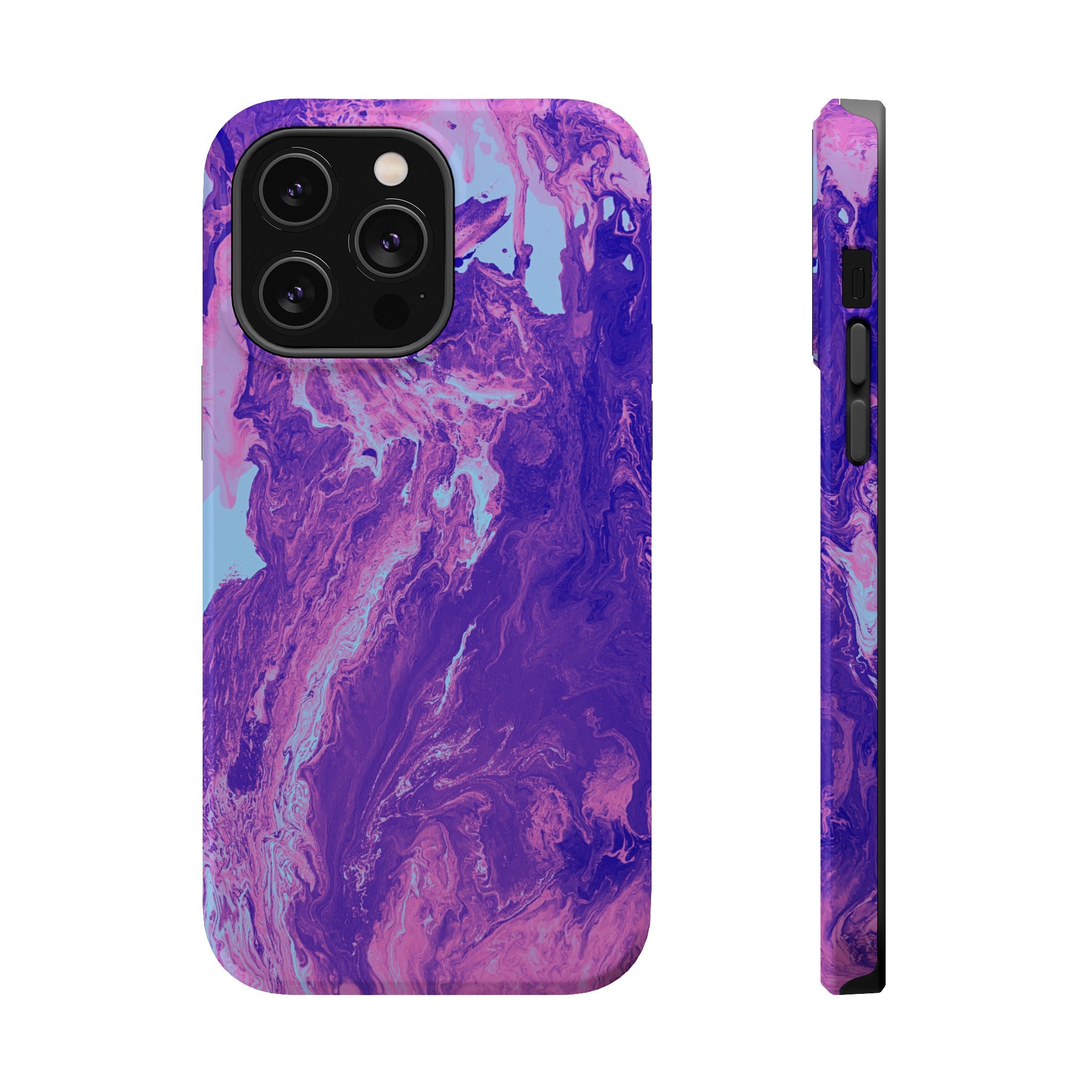 Bloom Fracture X MagSafe iPhone Case – Abstract Art Design, Shockproof for iPhone 14–17 Pro & Pro Max