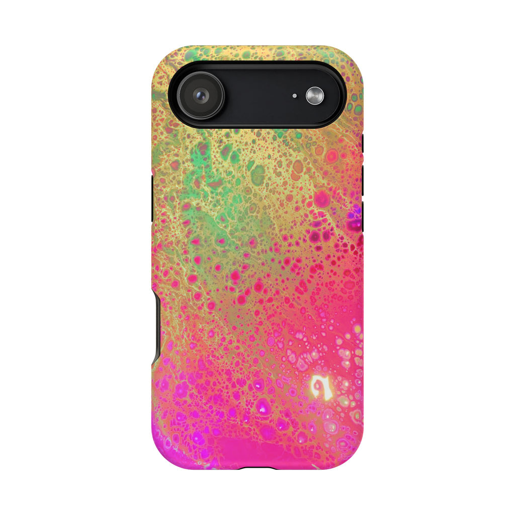Plasma Petals MagSafe iPhone Case – Abstract Art Design, Shockproof for iPhone 14–17 Pro & Pro Max