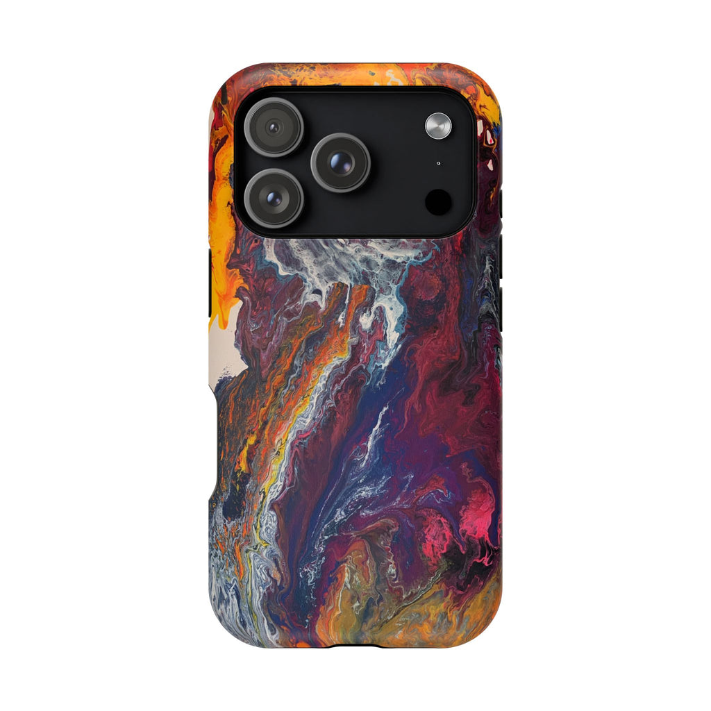 Color Reactor X MagSafe iPhone Case – Abstract Art Design, Shockproof for iPhone 14–17 Pro & Pro Max