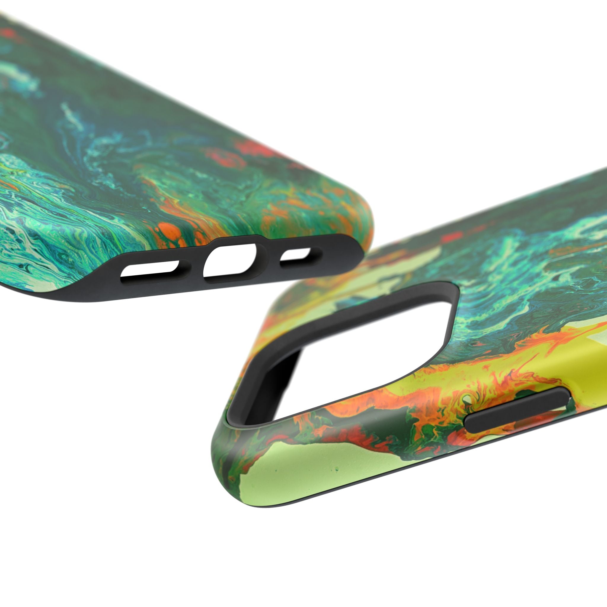 Radioactive Core X MagSafe iPhone Case – Abstract Art Design, Shockproof for iPhone 14–17 Pro & Pro Max